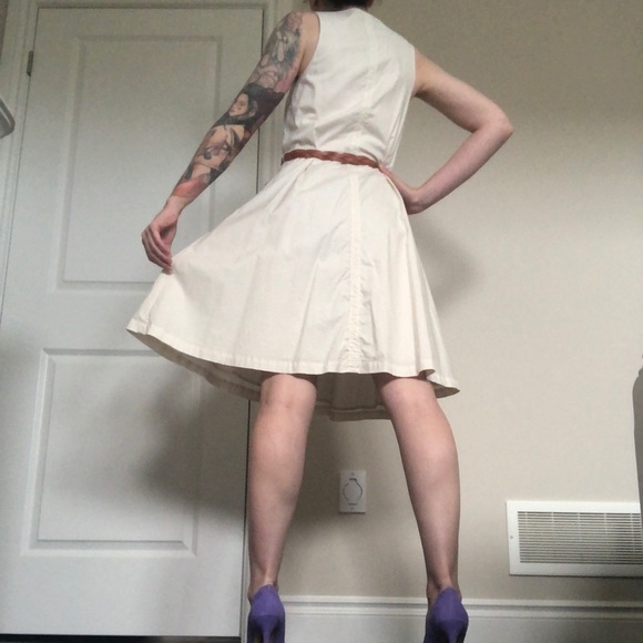 THEORY Aline zip front leather braid belt - Picture 3 of 12